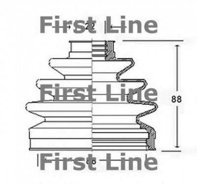 FIRST LINE fcb2232 -  Пыльник, приводной вал